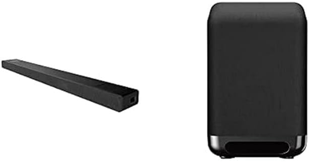 Sony HT-A5000 5.1.2-Kanal Surround Sound Dolby Atmos Premium-Soundbar mit integriertem Subwoofer (HDMI, Bluetooth, High-Res Audio, 500W Gesamtleistung), Schwarz