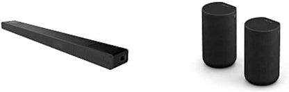 Sony HT-A5000 5.1.2-Kanal Surround Sound Dolby Atmos Premium-Soundbar mit integriertem Subwoofer (HDMI, Bluetooth, High-Res Audio, 500W Gesamtleistung), Schwarz