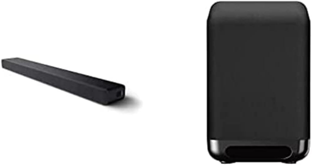 Sony HT-A3000 3.1-Kanal Dolby Atmos Soundbar mit integriertem Dual-Subwoofer und 3 X-Balanced Front-Lautsprechern inklusive speziellem Mittellautsprecher für außergewöhnliche Klarheit, Schwarz