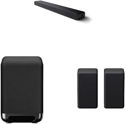 Sony HT-A3000 3.1-Kanal Dolby Atmos Soundbar mit integriertem Dual-Subwoofer und 3 X-Balanced Front-Lautsprechern inklusive speziellem Mittellautsprecher für außergewöhnliche Klarheit, Schwarz