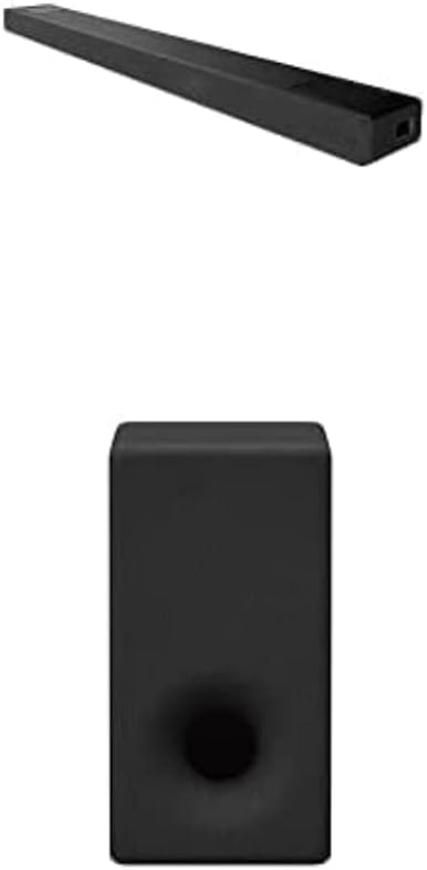 Sony HT-A5000 5.1.2-Kanal Surround Sound Dolby Atmos Premium-Soundbar mit integriertem Subwoofer (HDMI, Bluetooth, High-Res Audio, 500W Gesamtleistung), Schwarz