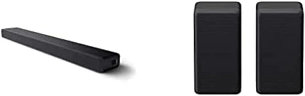 Sony HT-A3000 3.1-Kanal Dolby Atmos Soundbar mit integriertem Dual-Subwoofer und 3 X-Balanced Front-Lautsprechern inklusive speziellem Mittellautsprecher für außergewöhnliche Klarheit, Schwarz