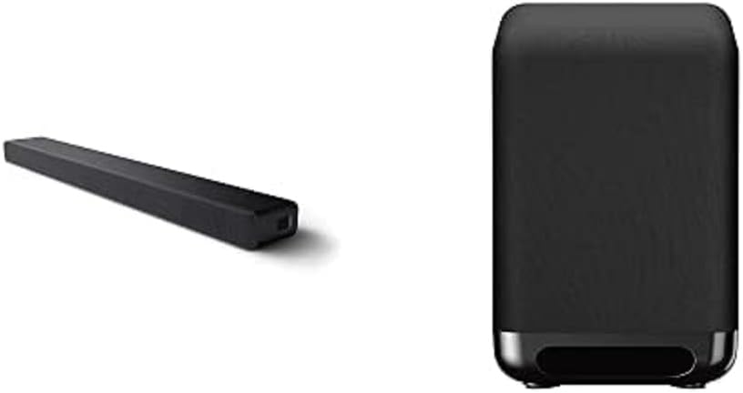 Sony HT-A3000 3.1-Kanal Dolby Atmos Soundbar mit integriertem Dual-Subwoofer und 3 X-Balanced Front-Lautsprechern inklusive speziellem Mittellautsprecher für außergewöhnliche Klarheit, Schwarz