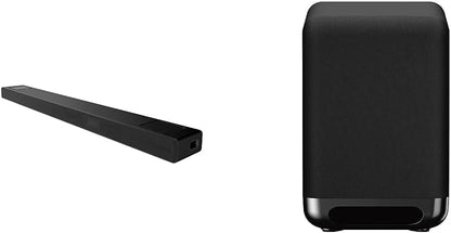 Sony HT-A5000 5.1.2-Kanal Surround Sound Dolby Atmos Premium-Soundbar mit integriertem Subwoofer (HDMI, Bluetooth, High-Res Audio, 500W Gesamtleistung), Schwarz