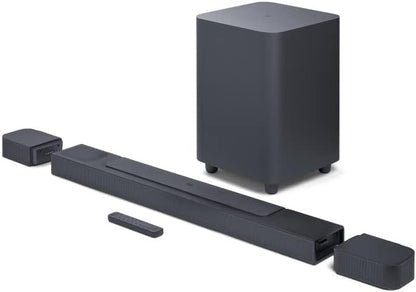 JBL Bar 800 – 5.1.2-Kanal Soundbar für das Heimkino Soundsystem – Mit abnehmbaren Surround-Lautsprechern und Dolby Atmos Surround Sound – Schwarz