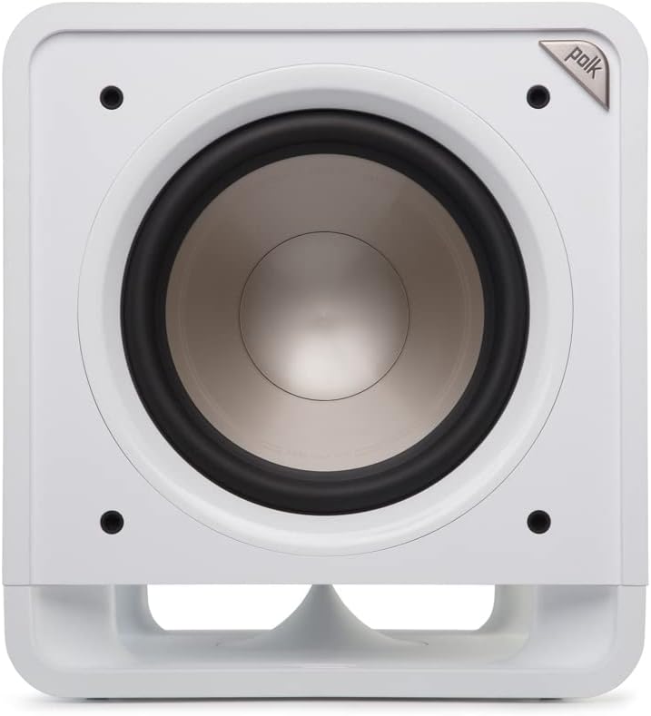 Polk Audio HTS 10 Aktivsubwoofer für Heimkino Soundsysteme und Musik, 10" Bass Box, 200 Watt, Schwarz