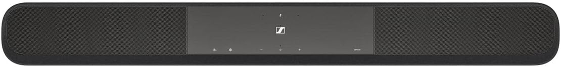 SENNHEISER AMBEO Soundbar Plus für TV und Musik - EU-Stecker - 3D Surround Sound, virtuelles 7.1.4-Lautsprecher-Setup, eingebaute Dual Subwoofer, erweiterte Streaming-Anbindung und Stimmverbesserung