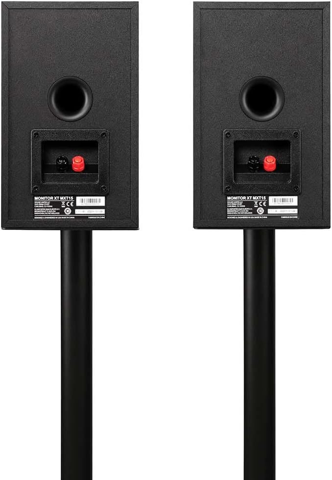 Polk Audio Monitor XT35 schlanker Center Lautsprecher, Hi-Res Zertifiziert, kompatibel mit Dolby Atmos und DTS:X (Stück), Schwarz