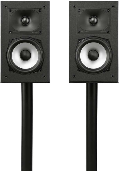 Polk Audio Monitor XT35 schlanker Center Lautsprecher, Hi-Res Zertifiziert, kompatibel mit Dolby Atmos und DTS:X (Stück), Schwarz