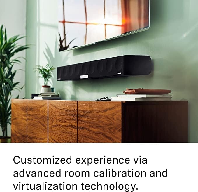 SENNHEISER AMBEO Soundbar Plus für TV und Musik - EU-Stecker - 3D Surround Sound, virtuelles 7.1.4-Lautsprecher-Setup, eingebaute Dual Subwoofer, erweiterte Streaming-Anbindung und Stimmverbesserung