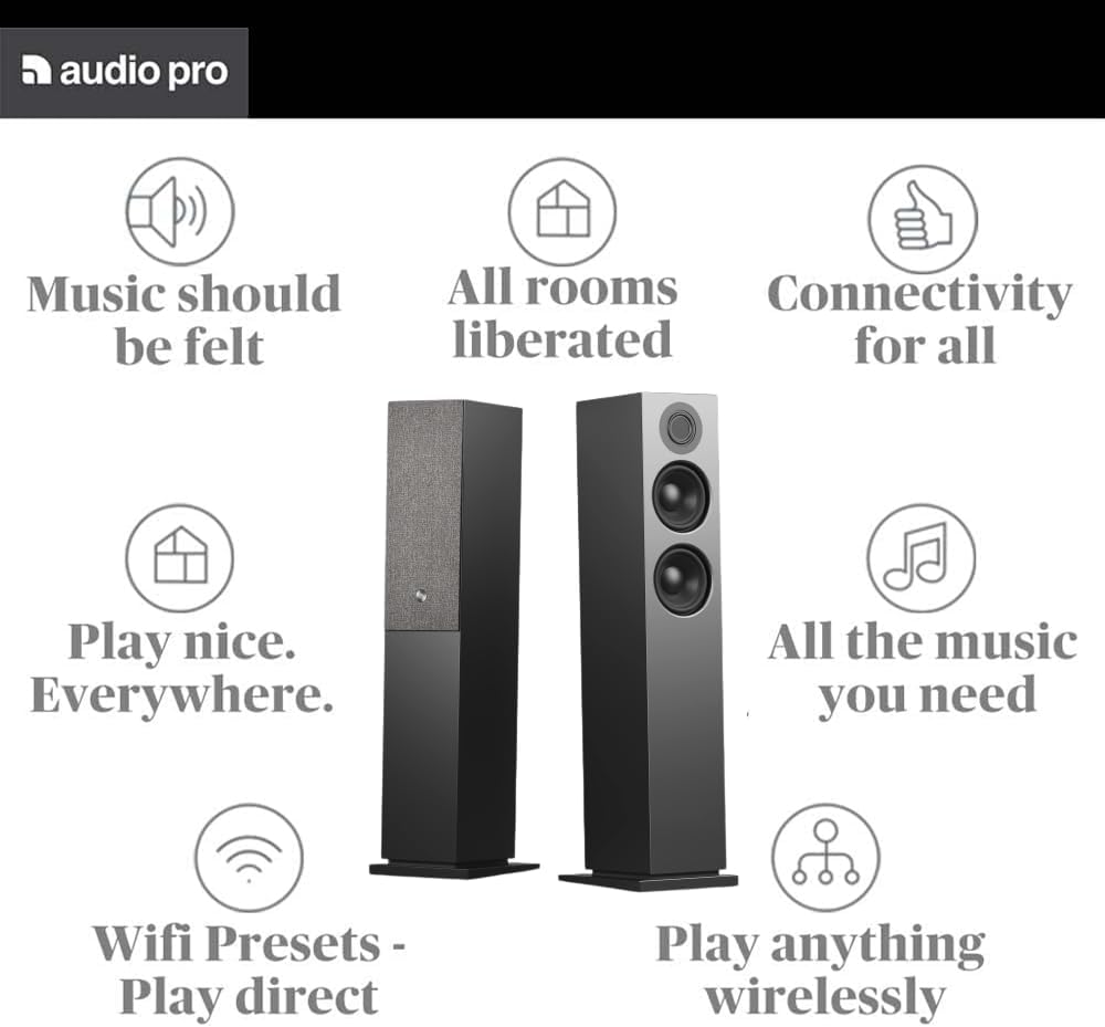 Audio Pro A48 Schwarz