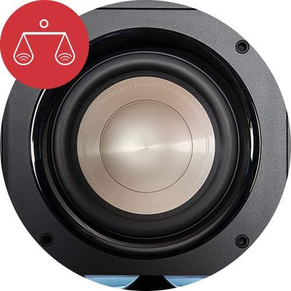 Polk Audio HTS 10 Aktivsubwoofer für Heimkino Soundsysteme und Musik, 10" Bass Box, 200 Watt, Schwarz