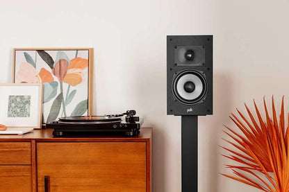 Polk Audio Monitor XT35 schlanker Center Lautsprecher, Hi-Res Zertifiziert, kompatibel mit Dolby Atmos und DTS:X (Stück), Schwarz