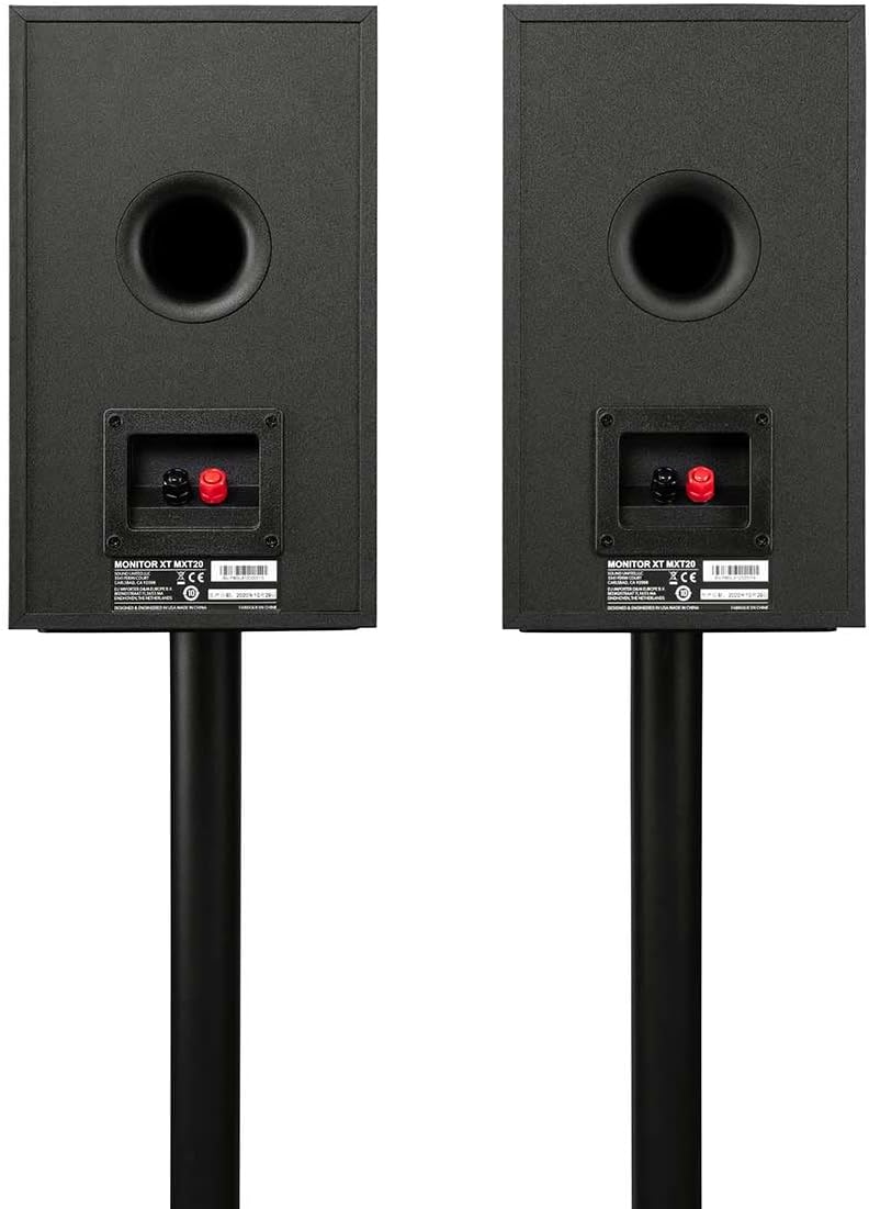 Polk Audio Monitor XT35 schlanker Center Lautsprecher, Hi-Res Zertifiziert, kompatibel mit Dolby Atmos und DTS:X (Stück), Schwarz