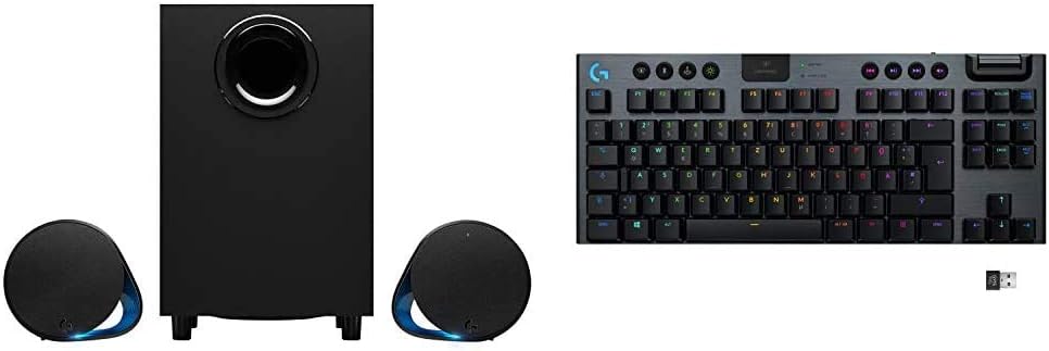 Logitech G560 PC Gaming Lautsprecher mit DTS:X Ultra Surround Sound,