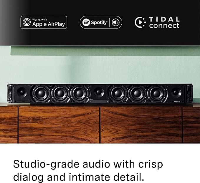 SENNHEISER AMBEO Soundbar Plus für TV und Musik - EU-Stecker - 3D Surround Sound, virtuelles 7.1.4-Lautsprecher-Setup, eingebaute Dual Subwoofer, erweiterte Streaming-Anbindung und Stimmverbesserung