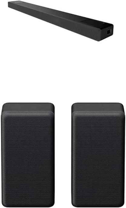 Sony HT-A5000 5.1.2-Kanal Surround Sound Dolby Atmos Premium-Soundbar mit integriertem Subwoofer (HDMI, Bluetooth, High-Res Audio, 500W Gesamtleistung), Schwarz