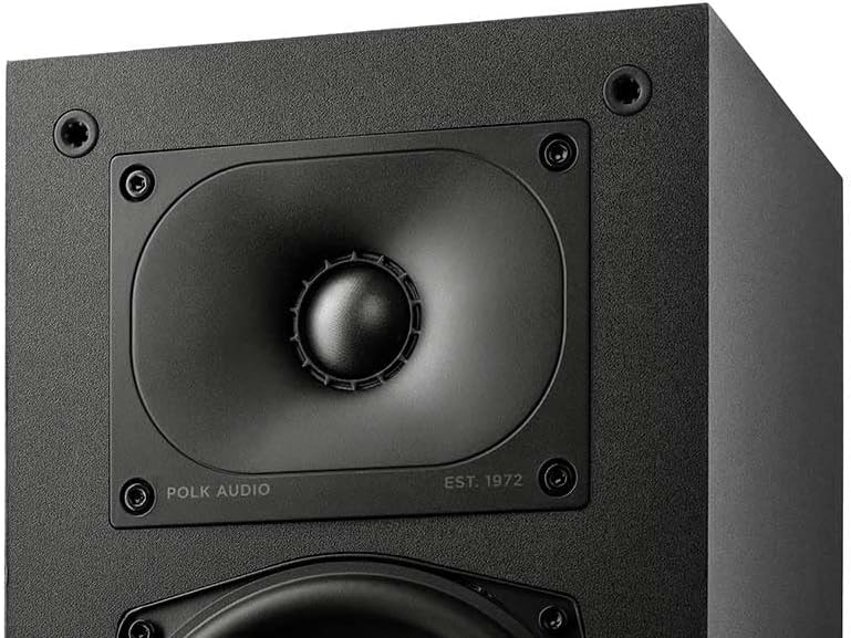 Polk Audio Monitor XT35 schlanker Center Lautsprecher, Hi-Res Zertifiziert, kompatibel mit Dolby Atmos und DTS:X (Stück), Schwarz