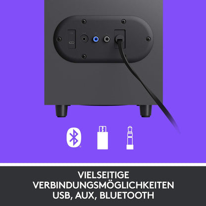 Logitech Z407 Bluetooth-Computerlautsprecher mit Subwoofer und kabelloser Steuerung
