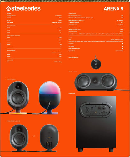 SteelSeries Arena 7 - 2.1-Gaming-Lautsprecher
