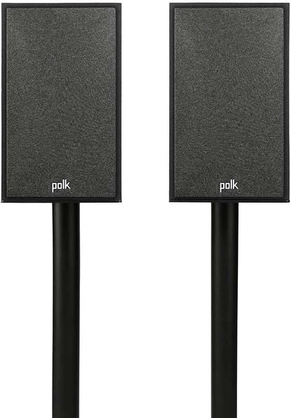 Polk Audio Monitor XT35 schlanker Center Lautsprecher, Hi-Res Zertifiziert, kompatibel mit Dolby Atmos und DTS:X (Stück), Schwarz