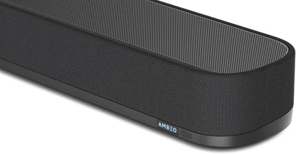 SENNHEISER AMBEO Soundbar Plus für TV und Musik - EU-Stecker - 3D Surround Sound, virtuelles 7.1.4-Lautsprecher-Setup, eingebaute Dual Subwoofer, erweiterte Streaming-Anbindung und Stimmverbesserung