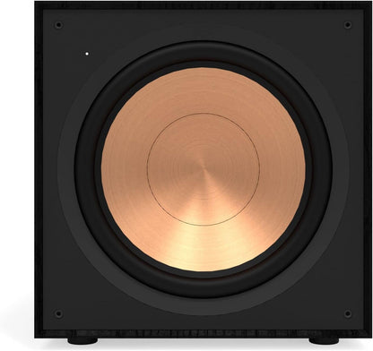 Klipsch R-121SW Black – Aktiver Subwoofer 30,5 cm (12 Zoll), Schwarz, digitaler Verstärker, 200 W/400 W