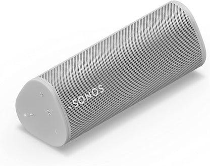 Sonos Roam + kabelloses Ladegerät, schwarz – Wasserdichter WLAN & Bluetooth Lautsprecher mit Alexa Sprachsteuerung, Google Assistant und AirPlay 2