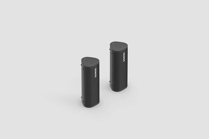 Sonos Roam + kabelloses Ladegerät, schwarz – Wasserdichter WLAN & Bluetooth Lautsprecher mit Alexa Sprachsteuerung, Google Assistant und AirPlay 2