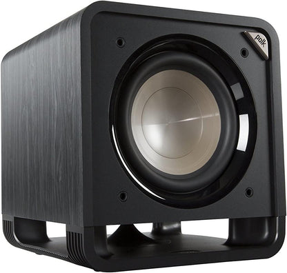 Polk Audio HTS 10 Aktivsubwoofer für Heimkino Soundsysteme und Musik, 10" Bass Box, 200 Watt, Schwarz