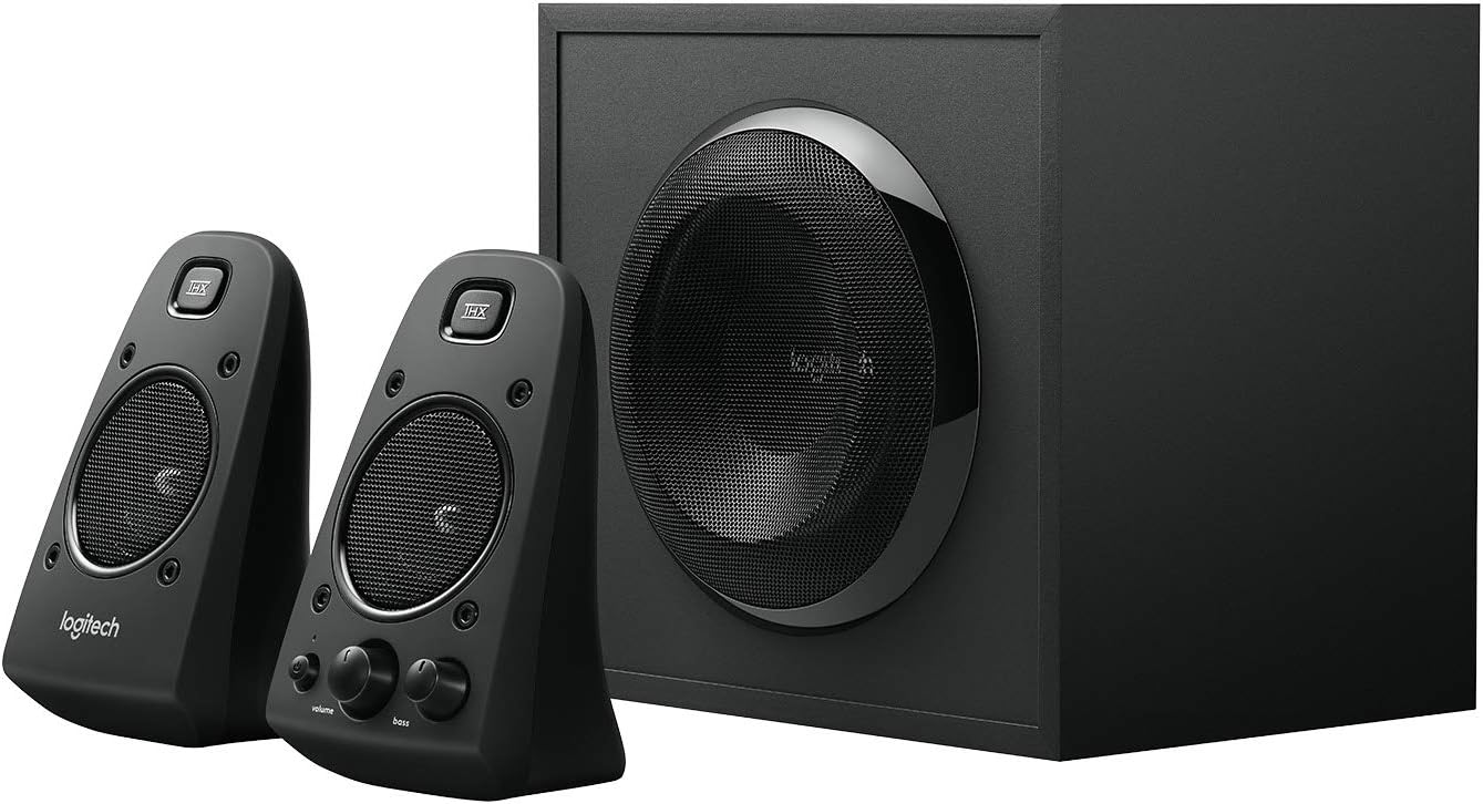 Logitech Z623 Lautsprecher-System mit Subwoofer, Satter Bass, 400 Watt Spitzenleistung