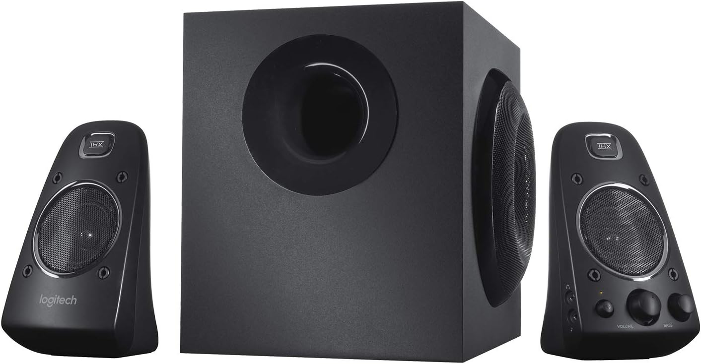 Logitech Z623 Lautsprecher-System mit Subwoofer, Satter Bass, 400 Watt Spitzenleistung