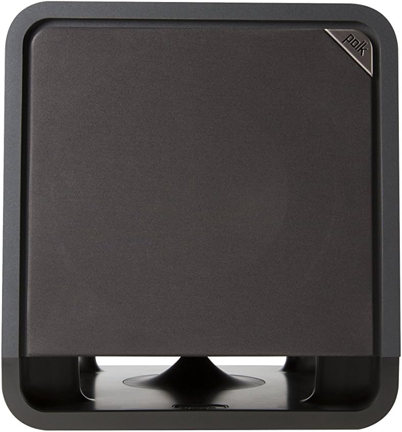 Polk Audio HTS 10 Aktivsubwoofer für Heimkino Soundsysteme und Musik, 10" Bass Box, 200 Watt, Schwarz