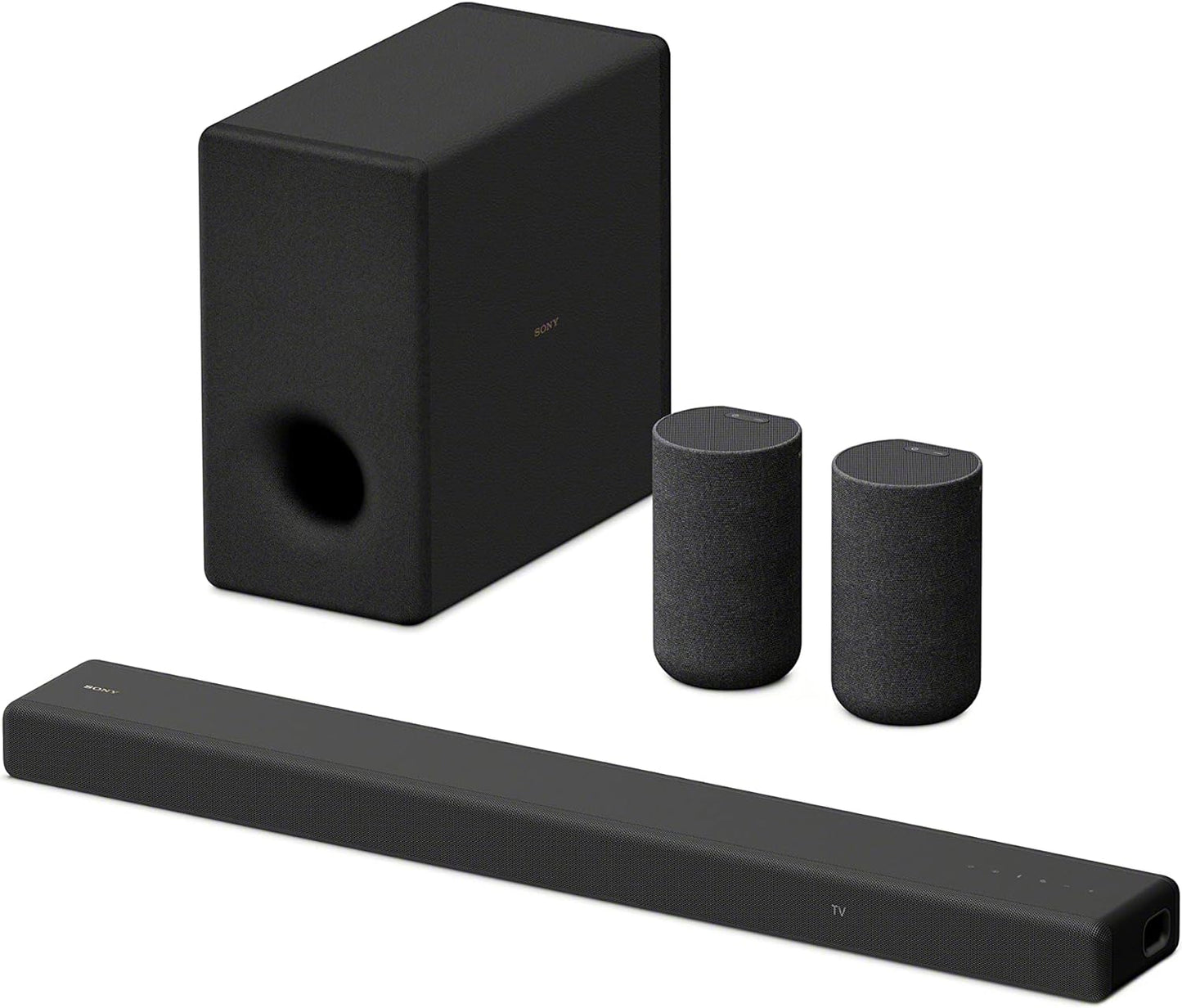 Sony HT-A3000 3.1-Kanal Dolby Atmos Soundbar mit integriertem Dual-Subwoofer und 3 X-Balanced Front-Lautsprechern inklusive speziellem Mittellautsprecher für außergewöhnliche Klarheit, Schwarz