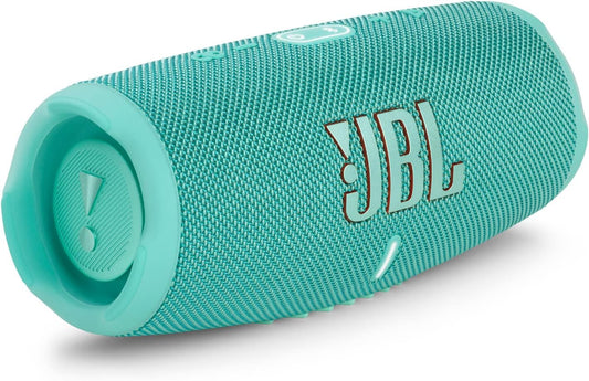 JBL Charge 5 Bluetooth-Lautsprecher in Schwarz – Wasserfeste, portable Boombox mit integrierter Powerbank – Eine Akku-Ladung für bis zu 20 Stunden kabellosen Musikgenuss