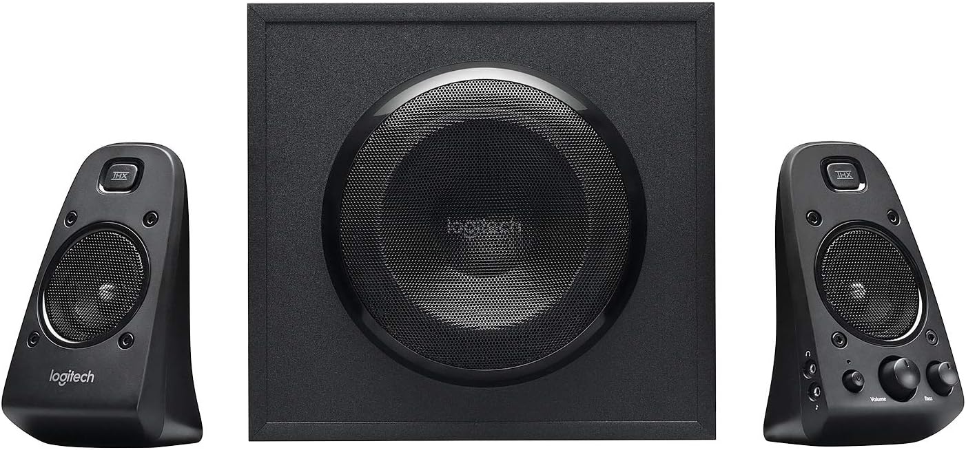 Logitech Z623 Lautsprecher-System mit Subwoofer, Satter Bass, 400 Watt Spitzenleistung