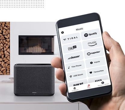 Denon Home 150 Multiroom-Lautsprecher, HiFi Lautsprecher mit HEOS Built-in, Alexa integriert, WLAN, Bluetooth, USB, AirPlay 2, Hi-Res Audio, weiß