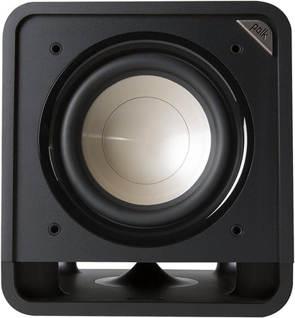 Polk Audio HTS 10 Aktivsubwoofer für Heimkino Soundsysteme und Musik, 10" Bass Box, 200 Watt, Schwarz