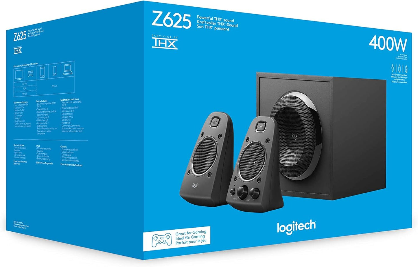 Logitech Z407 Bluetooth-Computerlautsprecher mit Subwoofer und kabelloser Steuerung