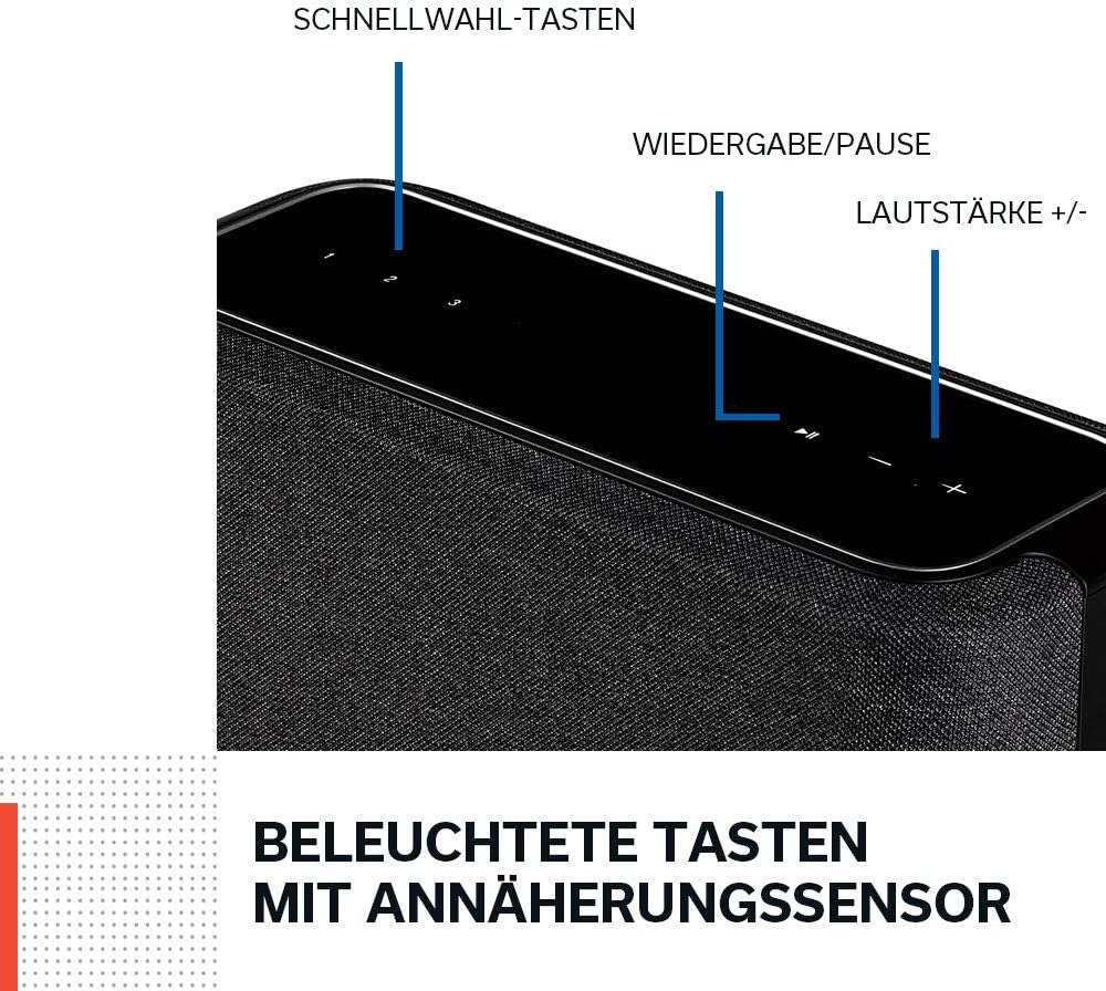 Denon Home 150 Multiroom-Lautsprecher, HiFi Lautsprecher mit HEOS Built-in, Alexa integriert, WLAN, Bluetooth, USB, AirPlay 2, Hi-Res Audio, weiß