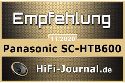 Panasonic SC-HTB600EGK 2.1 Soundbar mit kabellosem Subwoofer (Dolby Atmos, Bluetooth, HDMI, 360 Watt RMS) schwarz