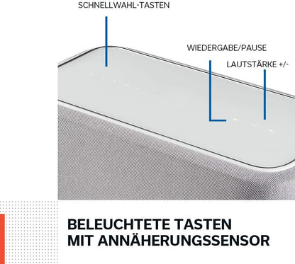 Denon Home 150 Multiroom-Lautsprecher, HiFi Lautsprecher mit HEOS Built-in, Alexa integriert, WLAN, Bluetooth, USB, AirPlay 2, Hi-Res Audio, weiß