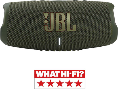 JBL Charge 5 Bluetooth-Lautsprecher in Schwarz – Wasserfeste, portable Boombox mit integrierter Powerbank – Eine Akku-Ladung für bis zu 20 Stunden kabellosen Musikgenuss
