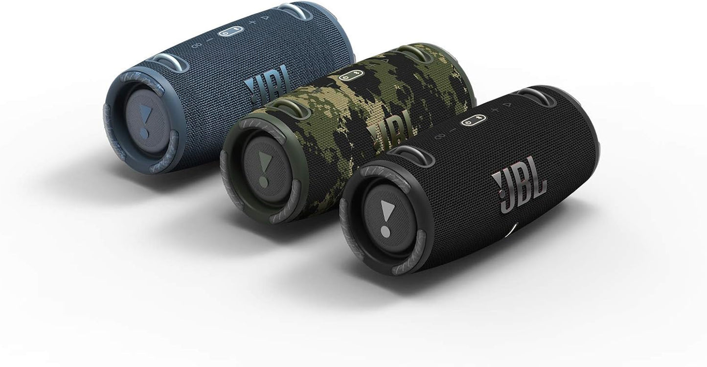 JBL Xtreme 3 Musikbox in Camouflage – Wasserdichter, portabler Stereo Bluetooth Speaker mit integrierter Powerbank – Mit nur einer Akku-Ladung bis zu 15 Stunden Musikgenuss