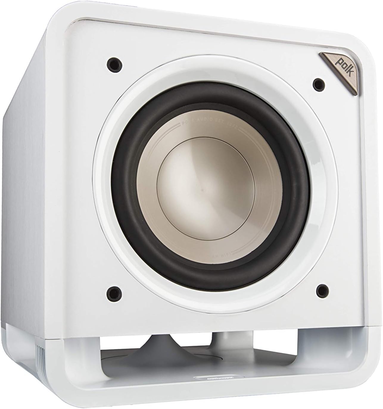 Polk Audio HTS 10 Aktivsubwoofer für Heimkino Soundsysteme und Musik, 10" Bass Box, 200 Watt, Schwarz