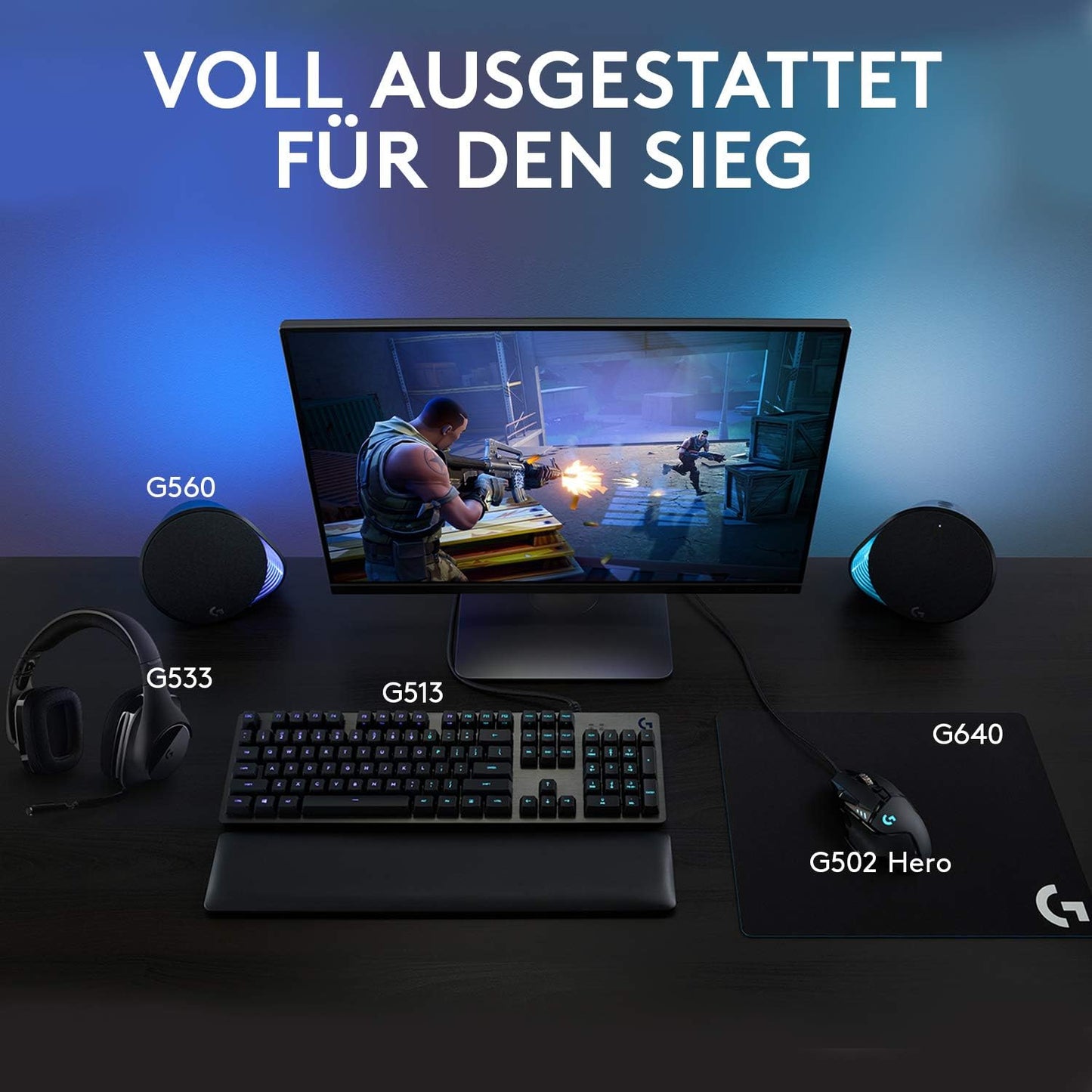 Logitech G560 PC Gaming Lautsprecher mit DTS:X Ultra Surround Sound,