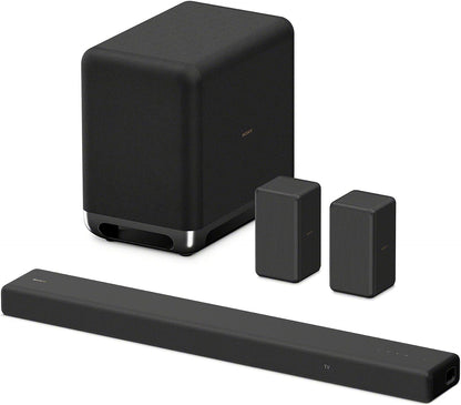 Sony HT-A3000 3.1-Kanal Dolby Atmos Soundbar mit integriertem Dual-Subwoofer und 3 X-Balanced Front-Lautsprechern inklusive speziellem Mittellautsprecher für außergewöhnliche Klarheit, Schwarz