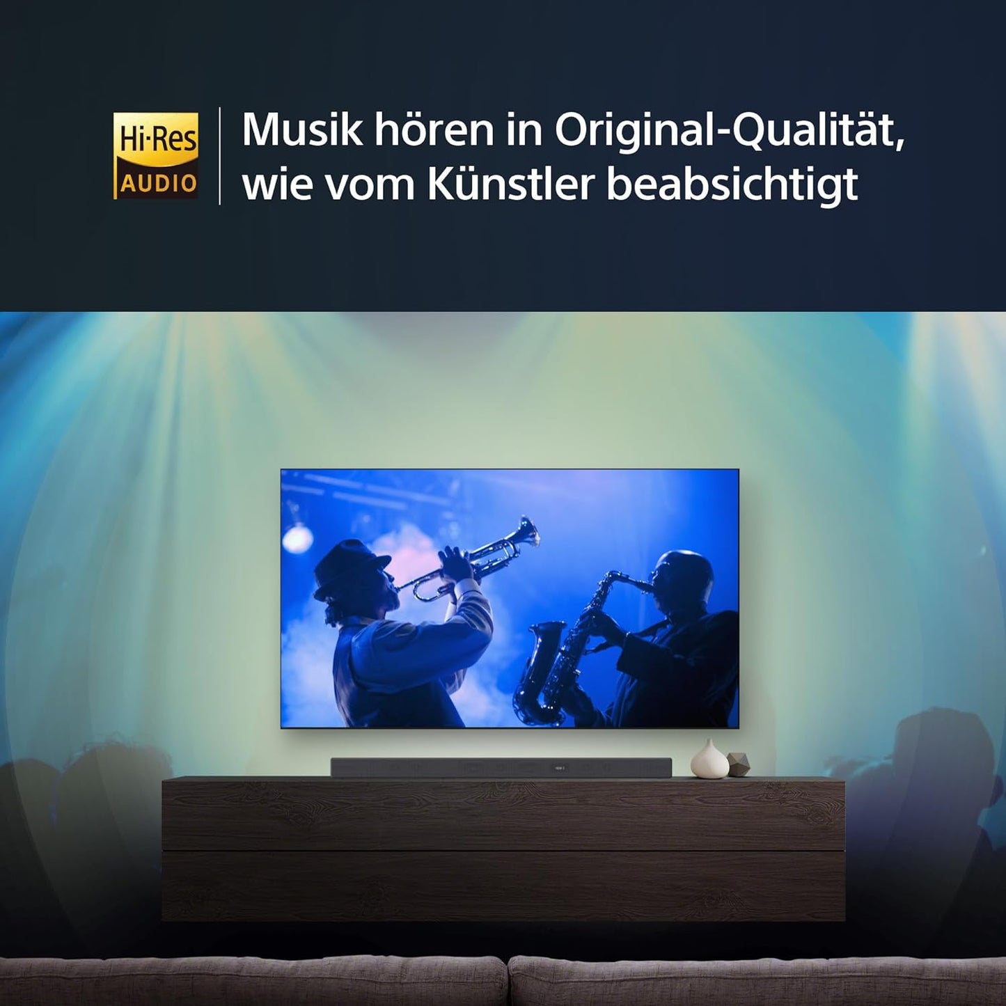 Sony HT-A7000 7.1.2-Kanal Surround Sound Dolby Atmos Premium-Soundbar mit integriertem Subwoofer (Vertical-Sound-Engine, HDMI, Bluetooth, High-Res Audio, 500W Gesamtleistung), Schwarz, Negro
