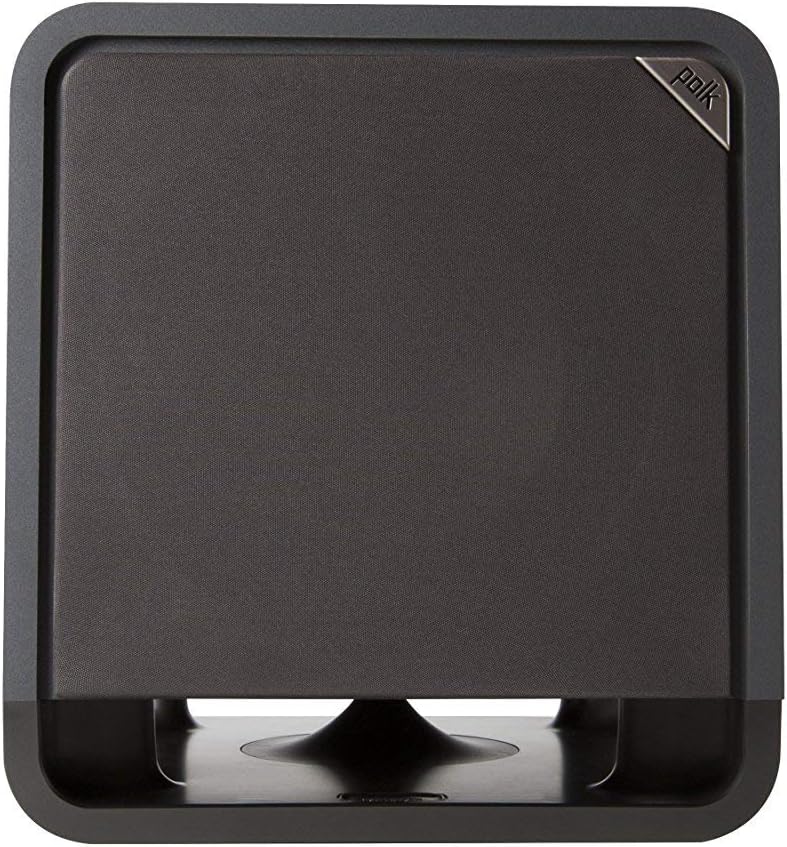Polk Audio HTS 10 Aktivsubwoofer für Heimkino Soundsysteme und Musik, 10" Bass Box, 200 Watt, Schwarz