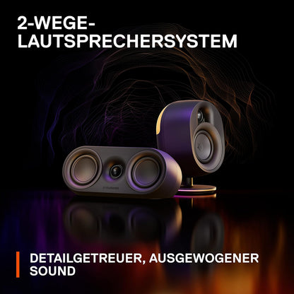 SteelSeries Arena 9 - 5.1-Gaming-Lautsprecher – 5.1 USB Surround-Sound